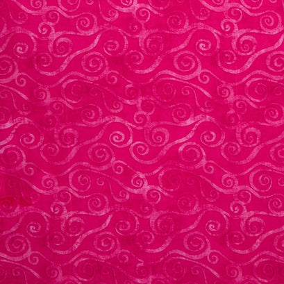 Wilmington Essentials - Pinking of You Swirly Scroll Magenta Yardage