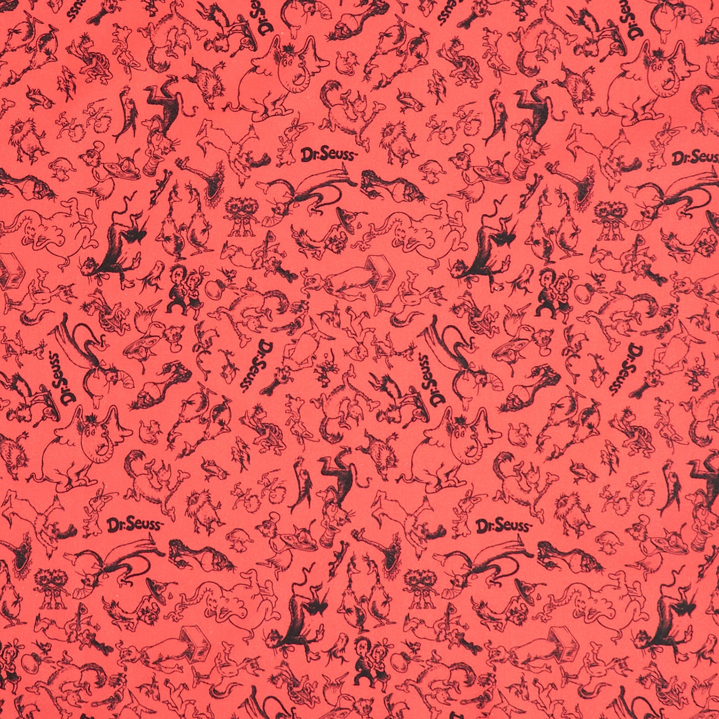 Celebrate Seuss! - Seuss Tonal Red Yardage