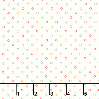 30's Playtime - Dotty Eggshell Primary Yardage