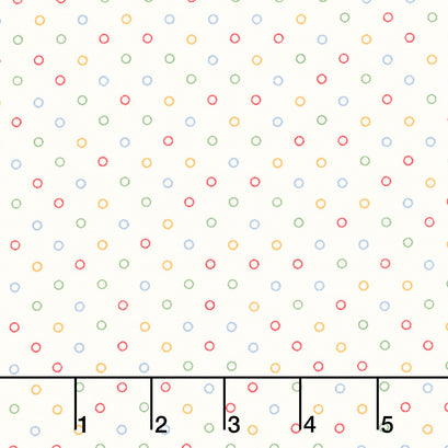 30's Playtime - Dotty Eggshell Primary Yardage