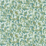 Willoughby - Leaves Blue Yardage Primary Image