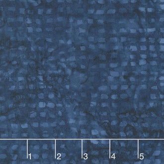 Tonga Batiks - United Grid Navy Yardage