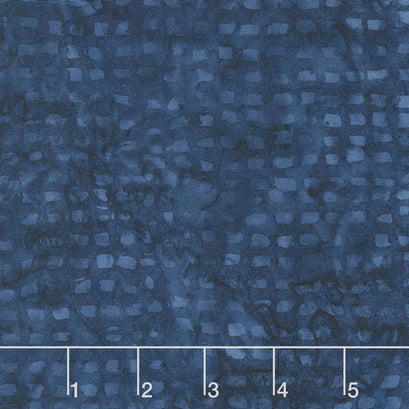 Tonga Batiks - United Grid Navy Yardage