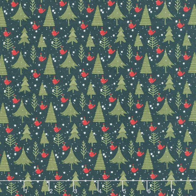 Christmas is in Town - Trees Forest Yardage Primary Image