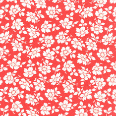 Jelly & Jam - Flour Sack Daisy Strawberry Yardage Primary Image