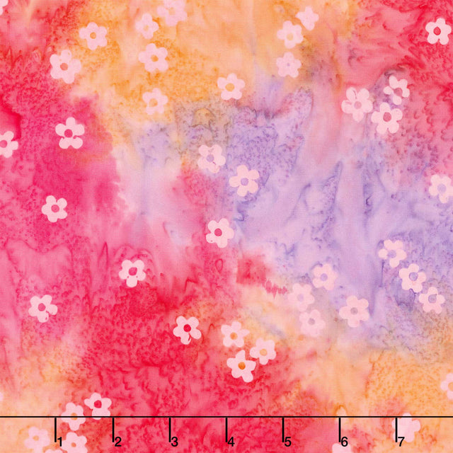 Artisan Batiks - Wild Poppies Floral Punch Yardage