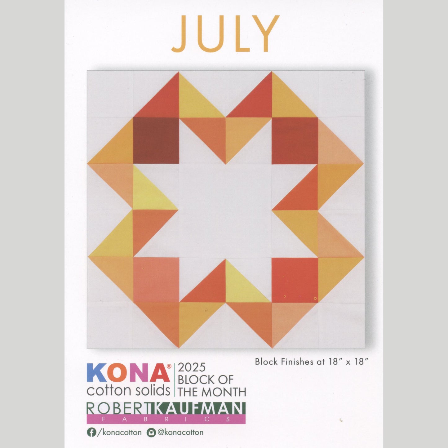 Kona Cotton Solids 2025 Block of the Month Bundle Alternative View #8