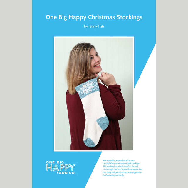 One Big Happy Christmas Stocking Printed Knitting Pattern Primary Image