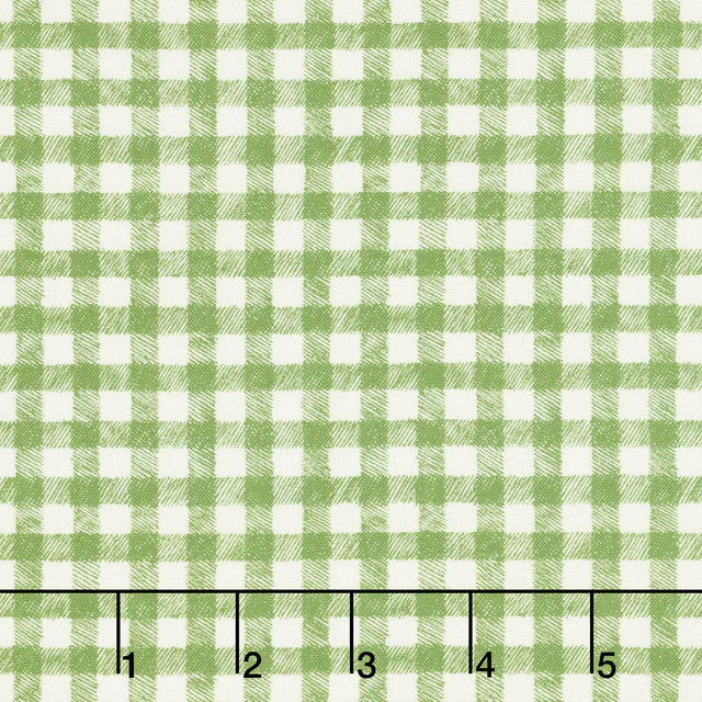 Homemade Holidays - Woven Check Green Yardage Primary Image