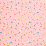 Gone Glamping (Riley Blake) - Flowers Pink Yardage Primary Image