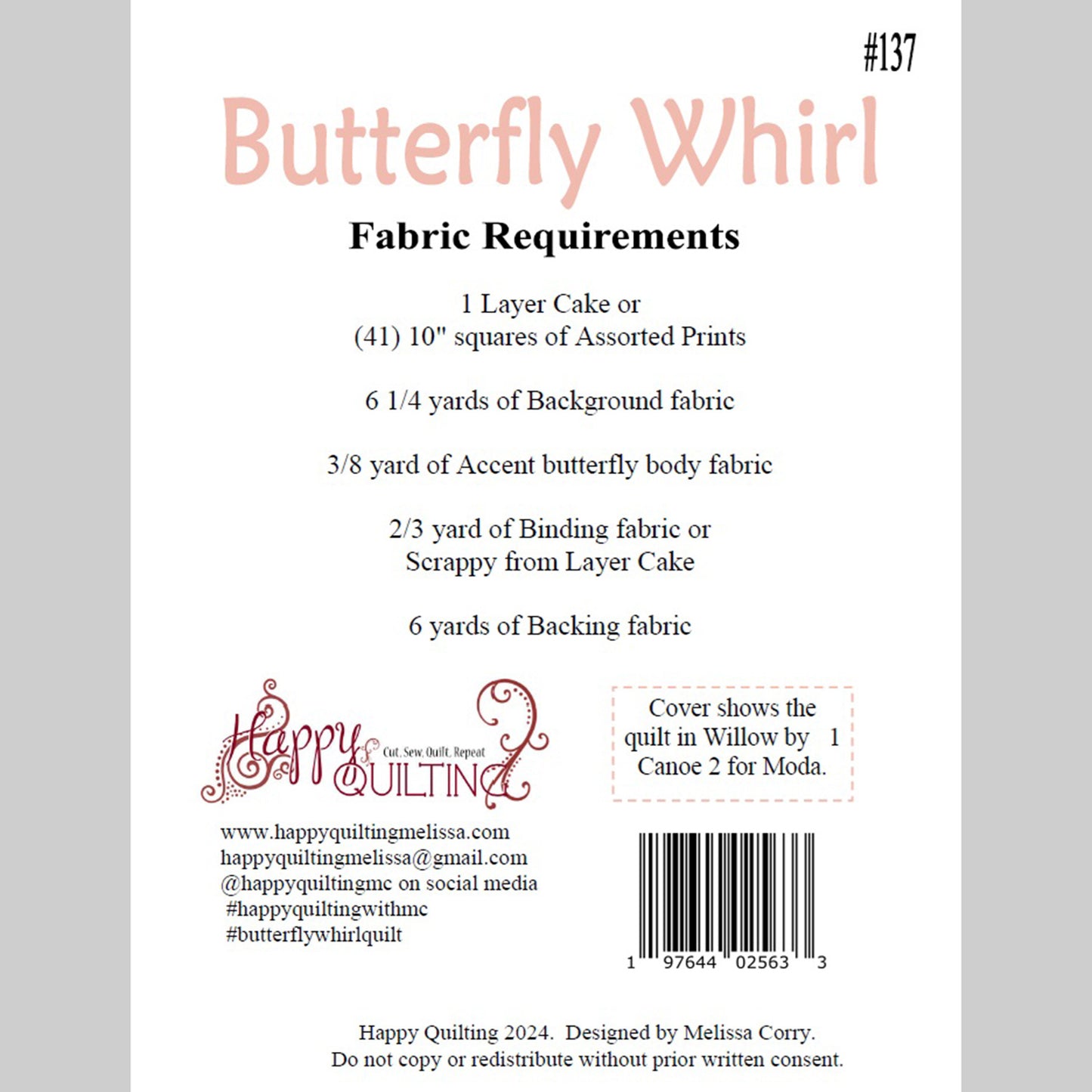 Digital Download - Butterfly Whirl Quilt Pattern Alternative View #1