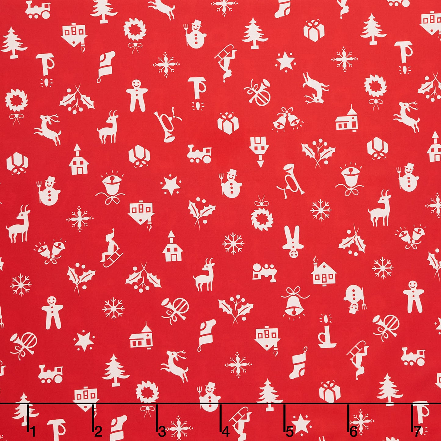 Designer Wideback - Christmas Schoolhouse 108" Wide Backing