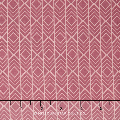 Pond - Diamond Stripes Rose Yardage