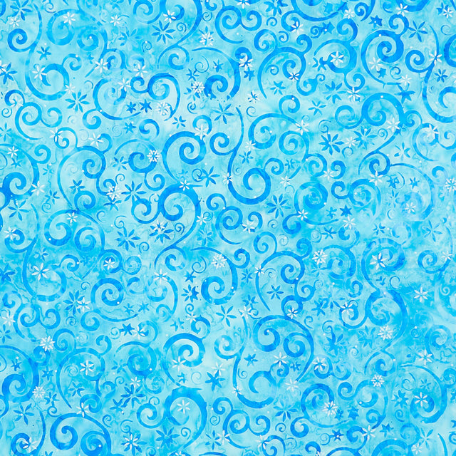 Artisan Batiks - Snowscape - Swirls Breeze Yardage Primary Image