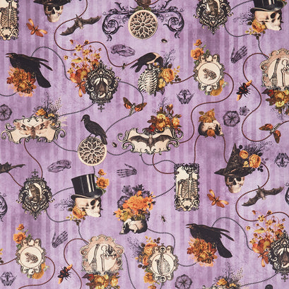 Dreadful Delights - Halloween Thistle Yardage