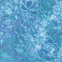 Coming Up Roses - Their Garden Sapphire Yardage Primary Image