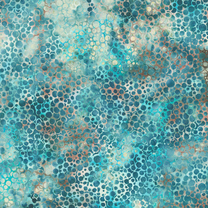 Oasis Batiks - Pebbles Blue Yardage