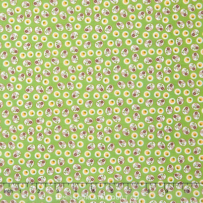 Calico Days - Strawberry Green Yardage