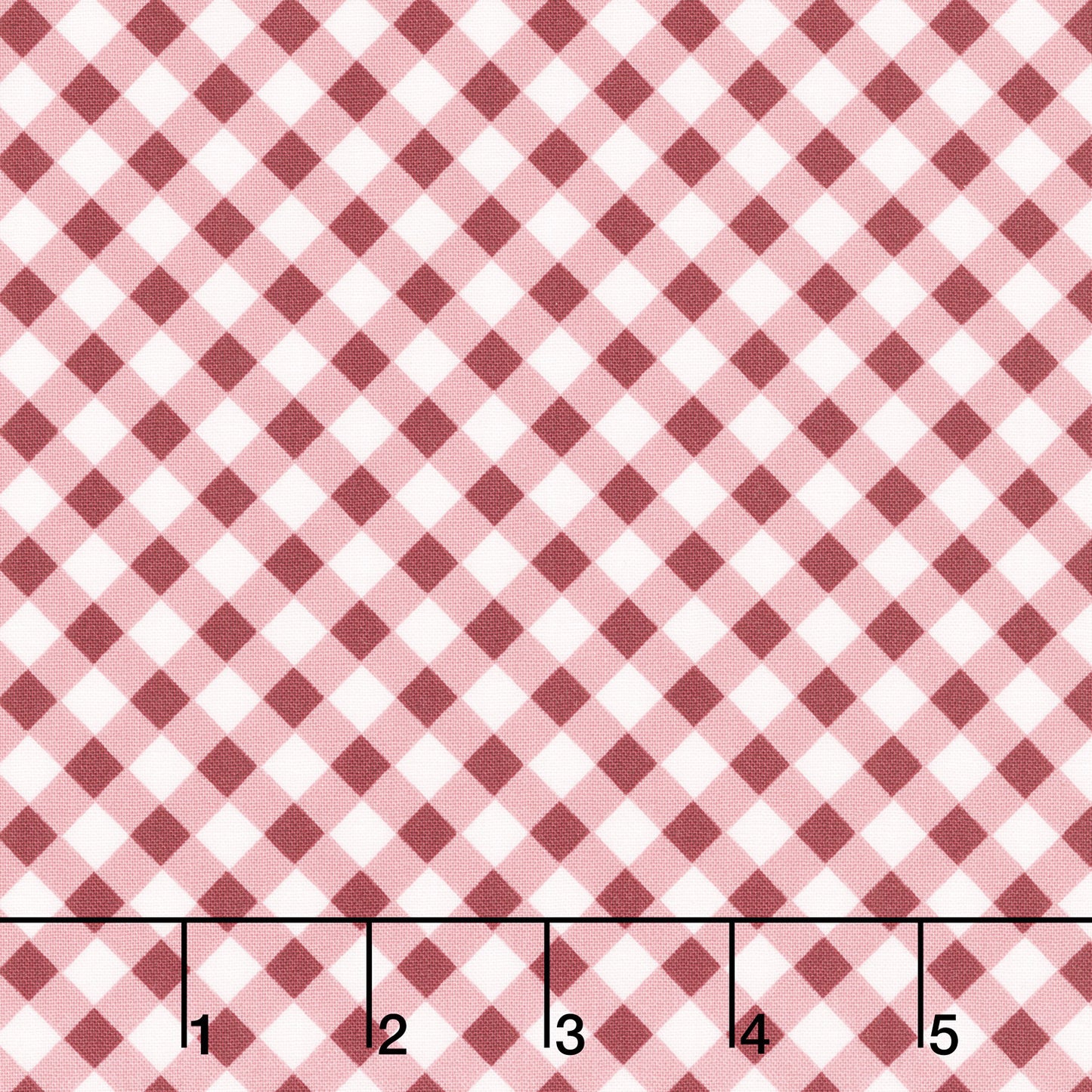 A Walk on the Prairie - Gingham Dusty Rose Yardage Primary Image