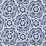 Blue Carolina - Carolina Lace Navy Yardage