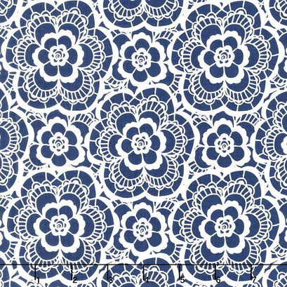 Blue Carolina - Carolina Lace Navy Yardage