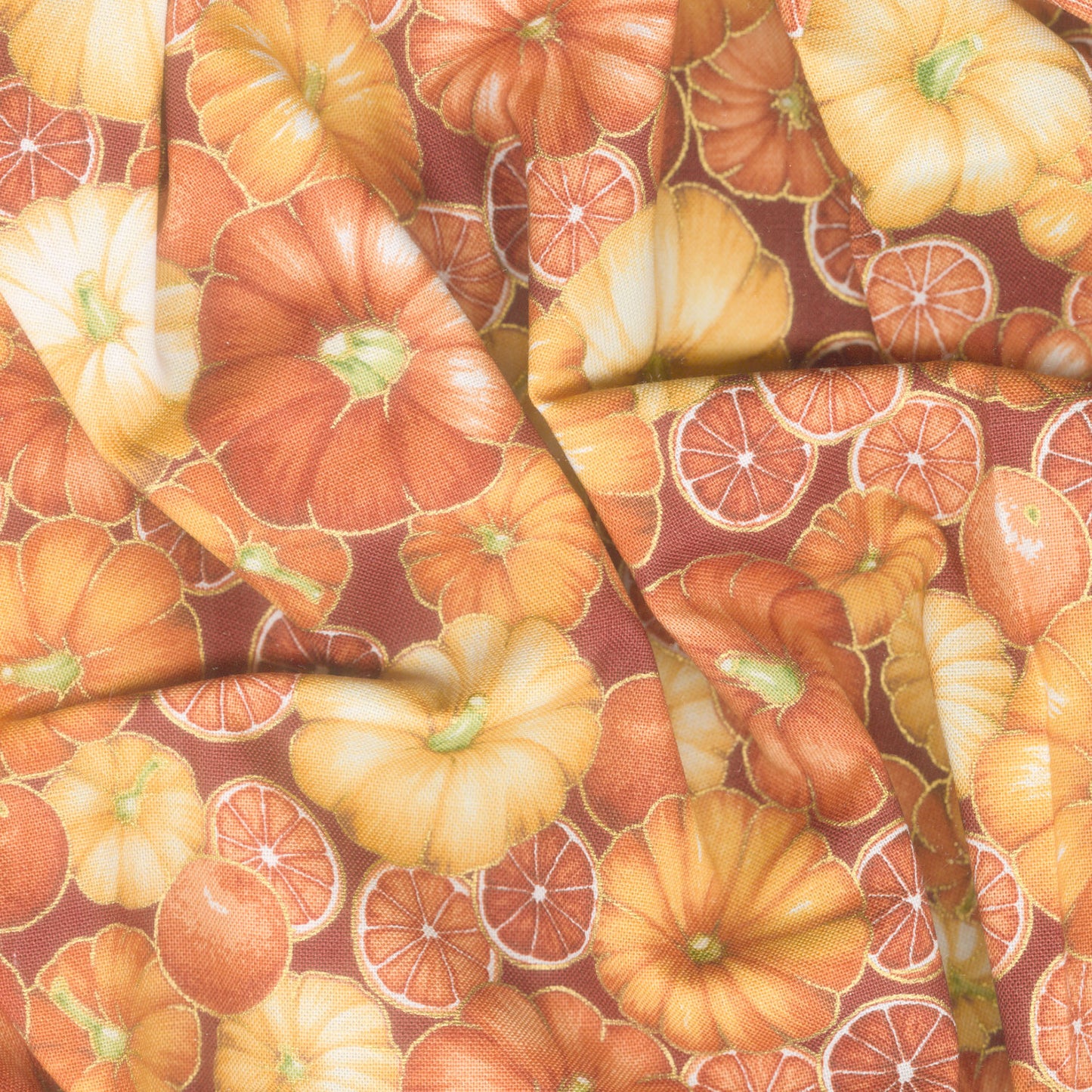 Sweet Pumpkin Spice - Pumpkins Autumn Yardage Alternative View #1