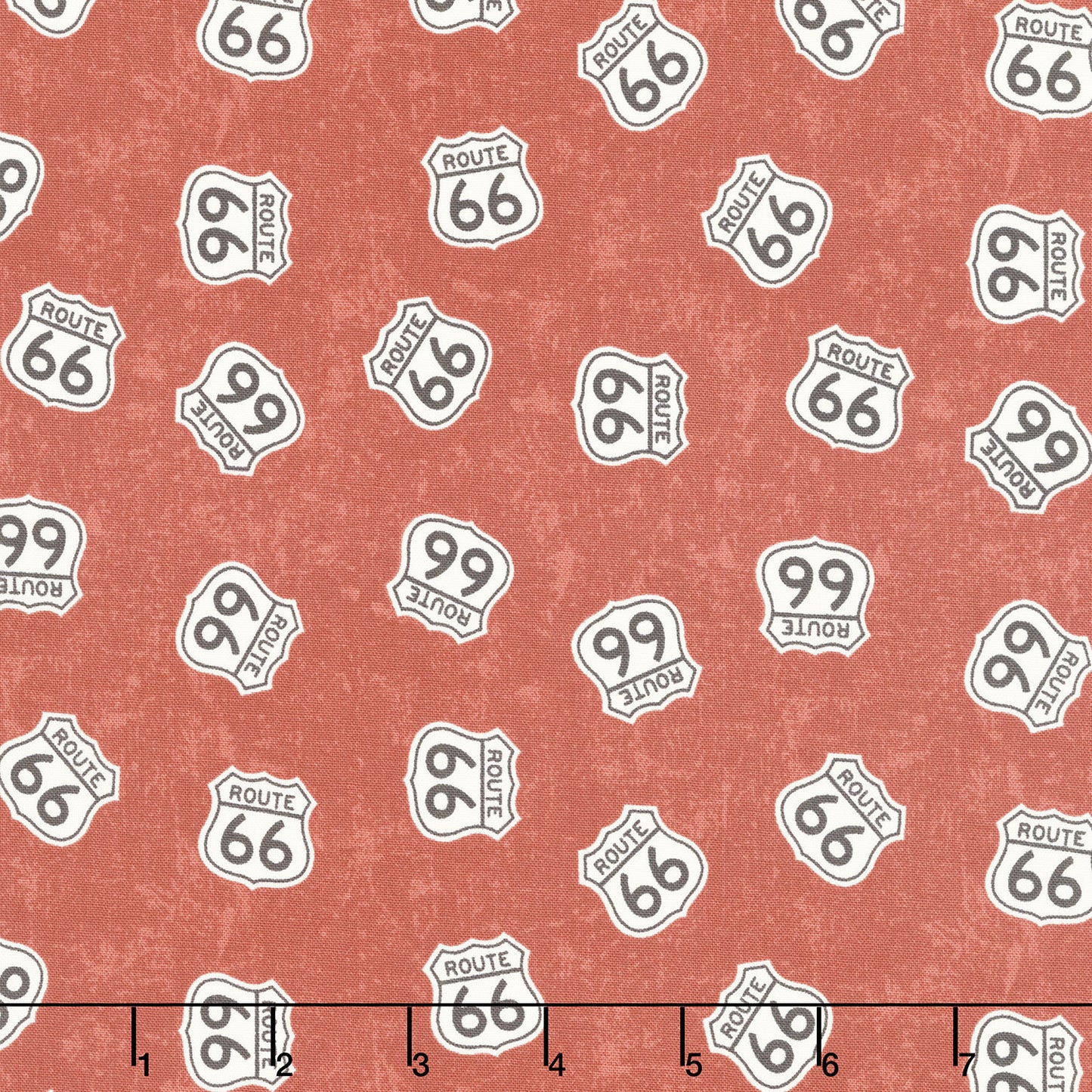 Route 66 (Riley Blake) - Signs Rust Yardage Primary Image