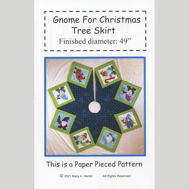 Gnome for Christmas Tree Skirt Pattern Primary Image