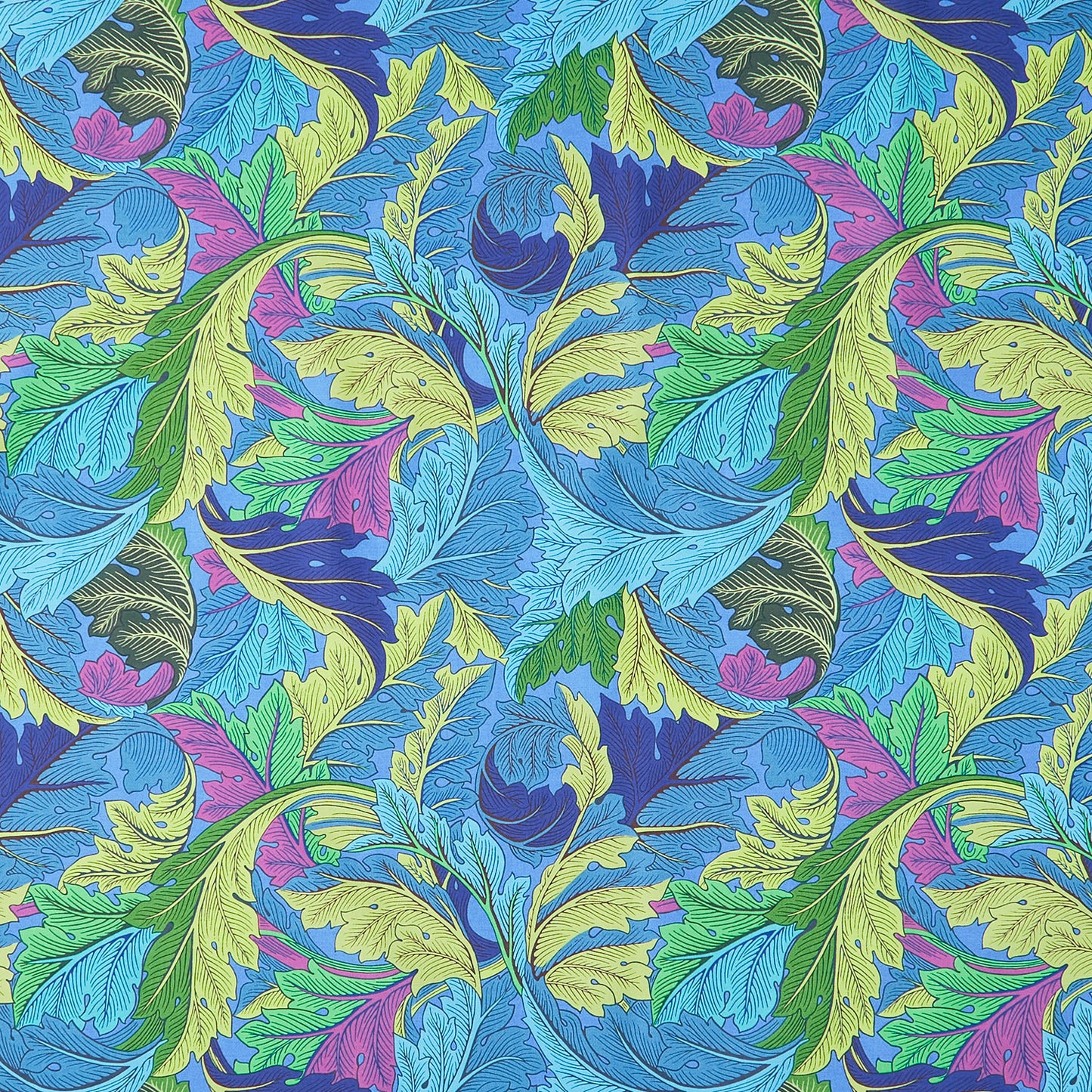 Kaffe Fassett x The Original Morris & Co. - Acanthus Cobalt Yardage