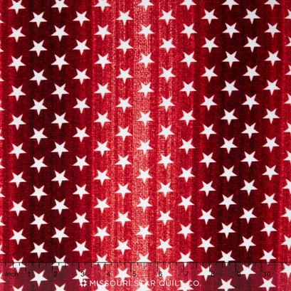 Oh My Stars - Twinkle Stars Red Yardage