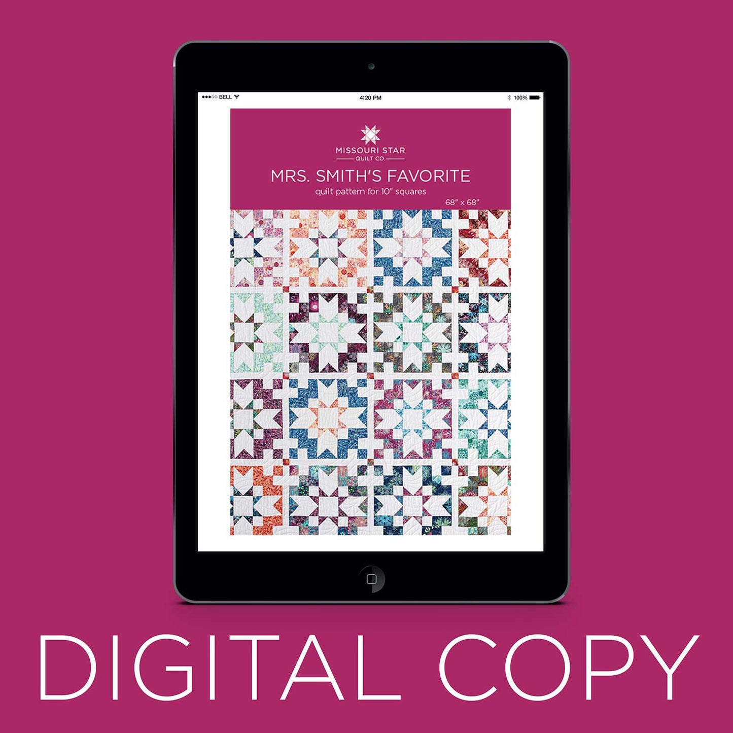 Digital Download - Mrs. Smith's Favorite Quilt Pattern by Missouri Star