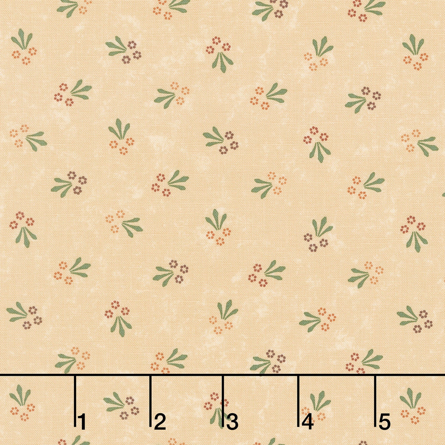 Daisy Lane - Trio Of Blooms Dandelion Multi Yardage