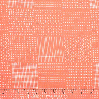 Blueberry Park - Bright Creamsicle Rough Patch Yardage