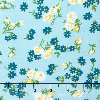 Dainty Darling - Dainty Daisy Aqua Yardage