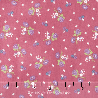 Anne of Green Gables - Anne Blossoms Raspberry Yardage