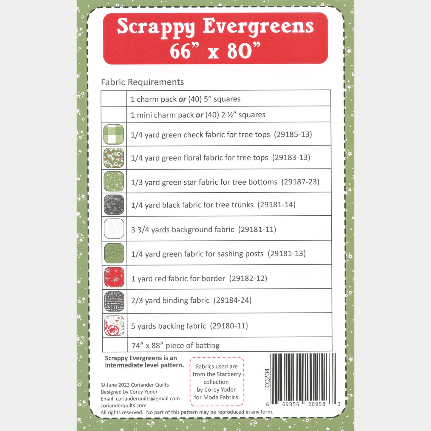Scrappy Evergreens Quilt Pattern Alternative View #1