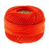 Presencia Perle Cotton Thread Size 8 Bright Orange Red