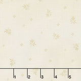 Calista - Teal Branch Ivory Yardage