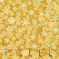 Winter's Grandeur 6 - Holiday Small Flakes Gold Metallic Yardage