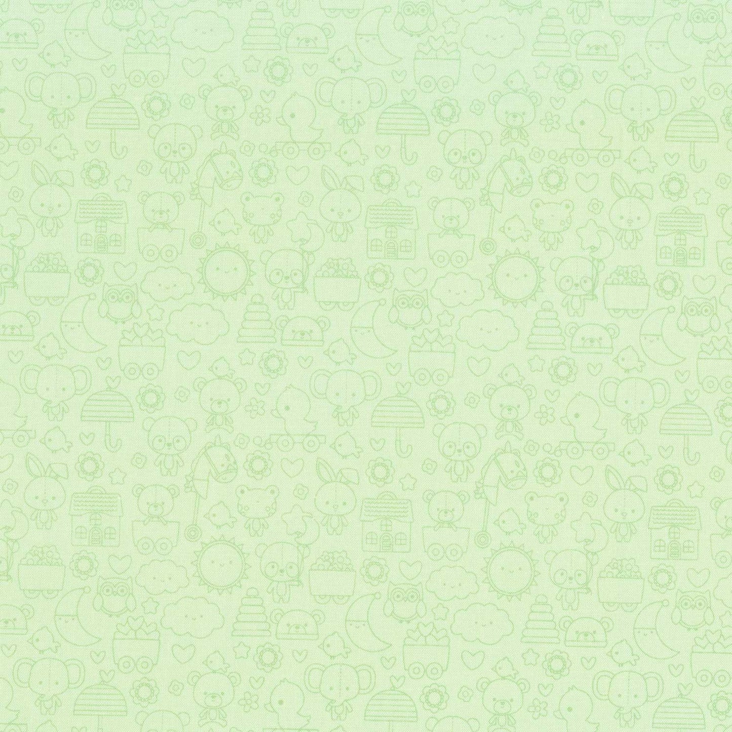 Bundle of Joy - Tone-on-Tone Green Yardage Primary Image