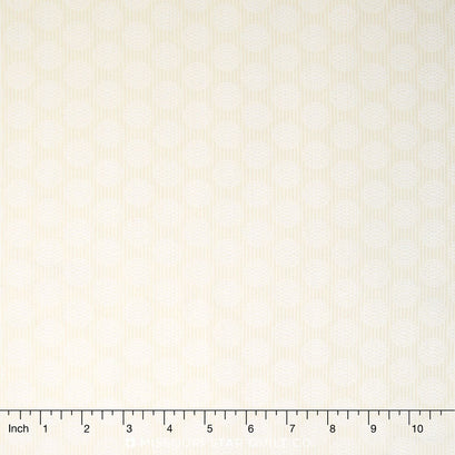 Wilmington Essentials - Cookies & Cream Circles and Stripes Cream Yardage