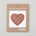 Gingerbread Heart Stitched Ornament Kit