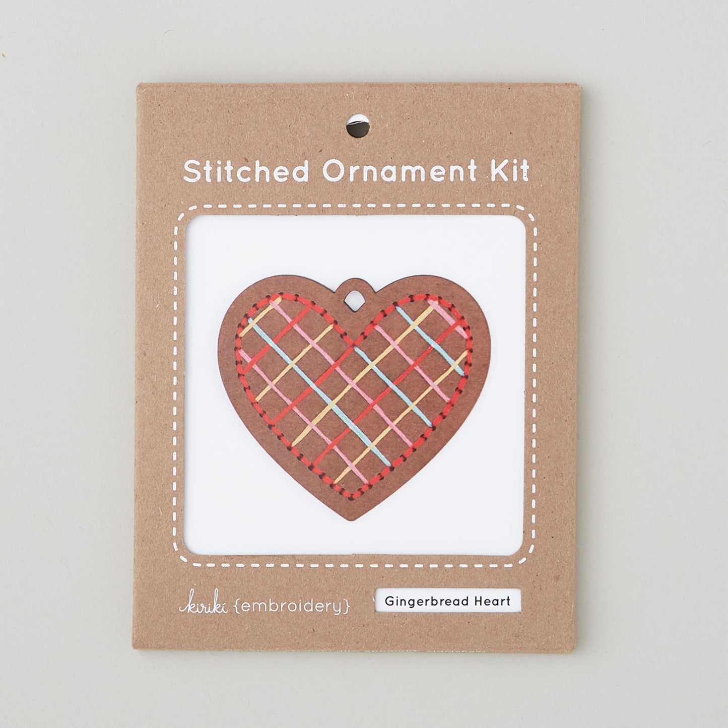 Gingerbread Heart Stitched Ornament Kit Alternative View #3