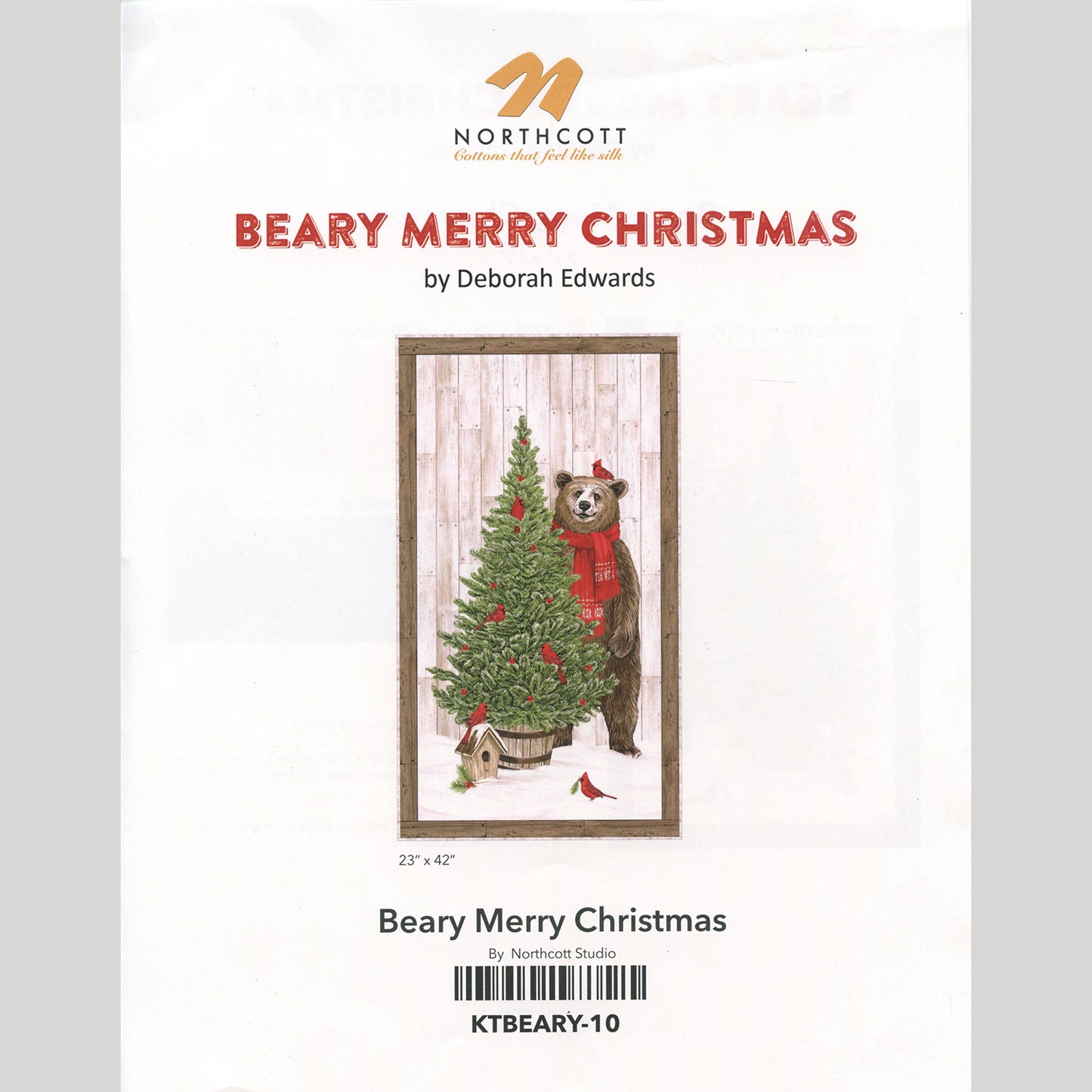 Beary Merry Christmas Quilt Kit Alternative View #2