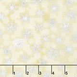 Winter's Grandeur 6 - Champagne Small Flakes Champagne Metallic Yardage