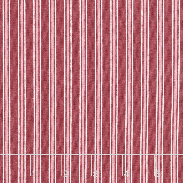 A Walk on the Prairie - Stripes Marsala Yardage Primary Image