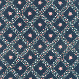 Rosemary Cottage - Trellis Navy Yardage