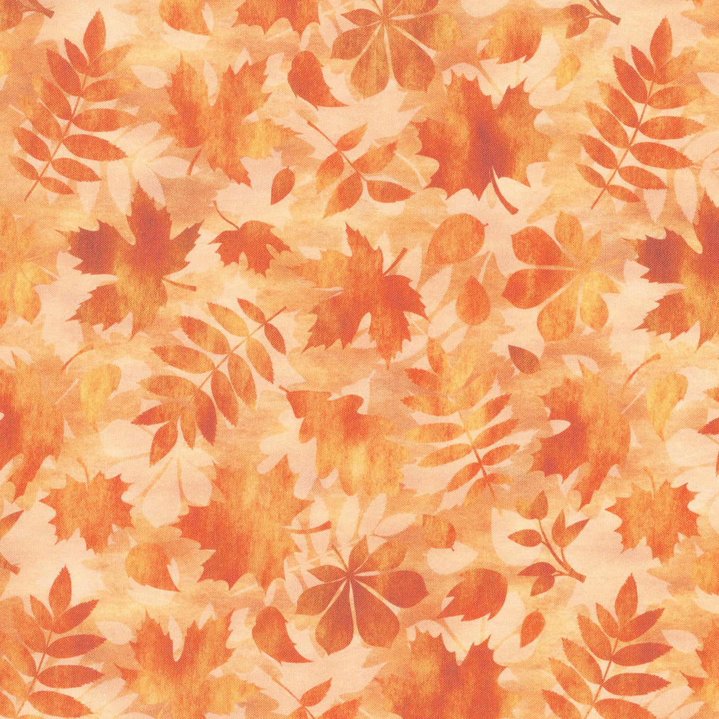 Autumn Celebration - Leaves Rust Yardage Primary Image