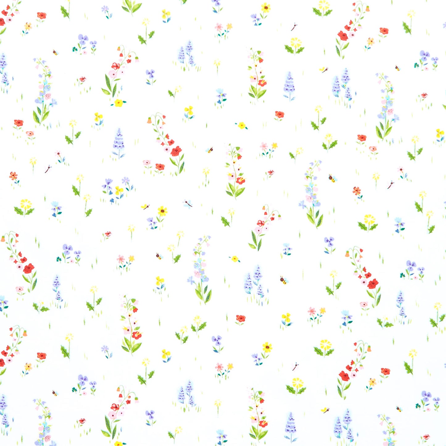 100 Aker Woods - Picnic Meadow White Yardage Primary Image