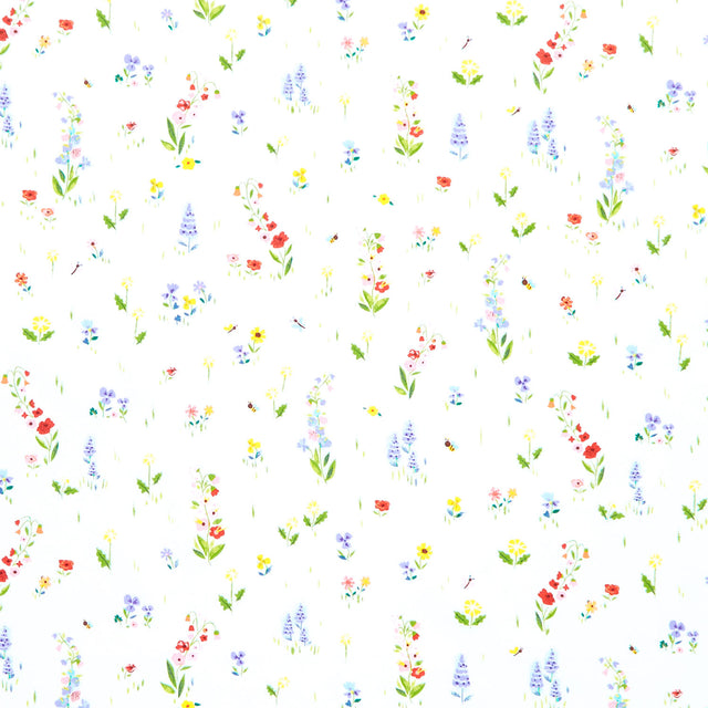 100 Aker Woods - Picnic Meadow White Yardage Primary Image